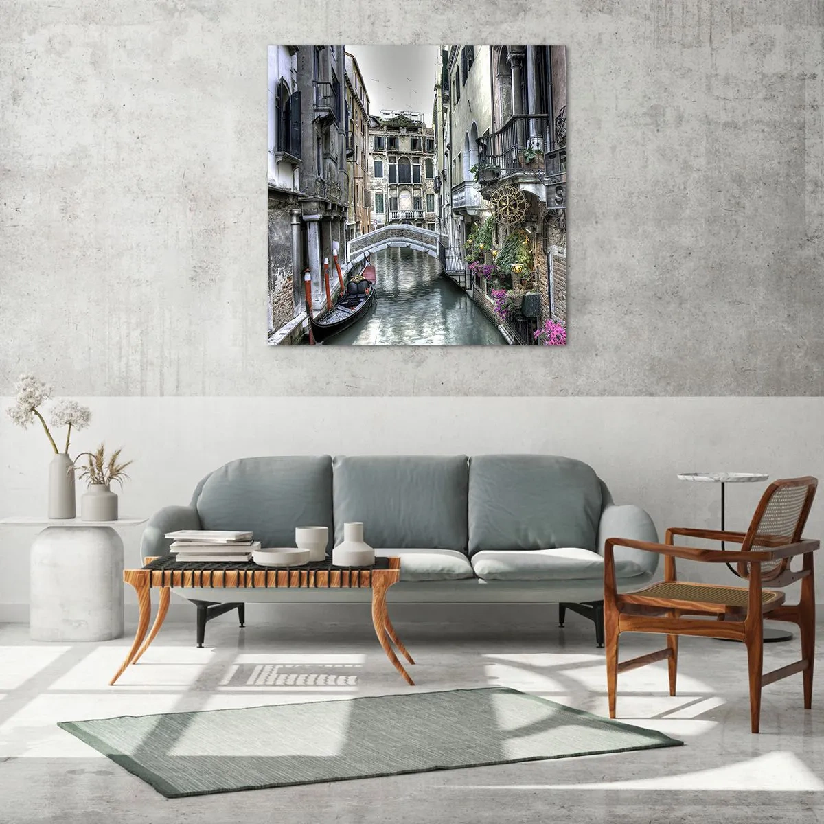 Impression sur verre - Image sur verre - Pendant des siècles dans une réflexion silencieuse - 40x40 cm