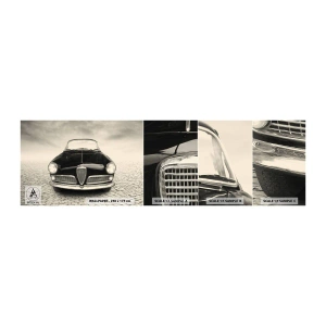 Échantillon de Papier Peint Autocollant Deluxe Sticker - Et alors! Tu ne m'aime pas? - Voiture, Ancien, Noir et blanc - 100x30 cm