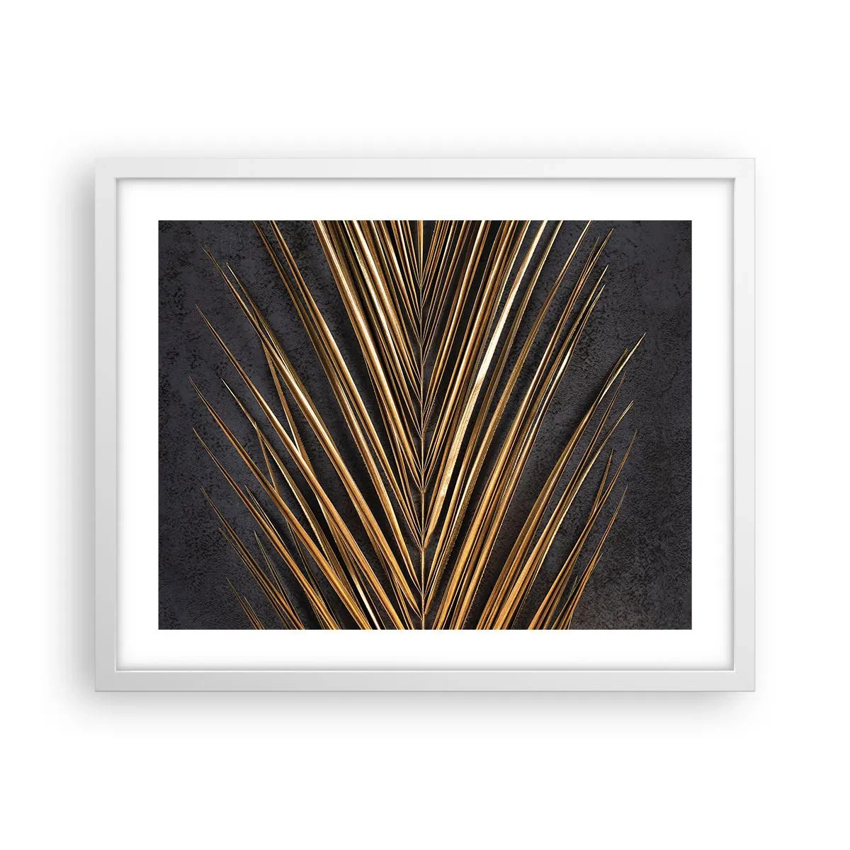 Affiche dans un cadre blanc - Poster - L'or des tropiques - 50x40 cm