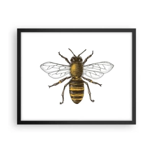 Affiche dans un cadre noir - Poster - Belle et bonne - 50x40 cm