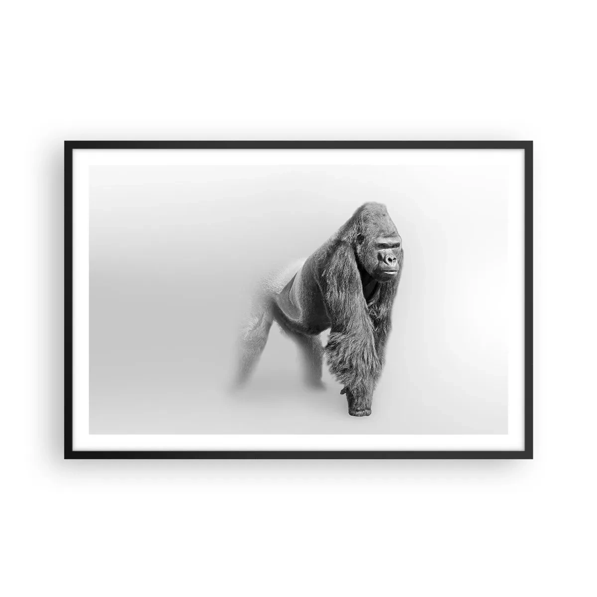 Affiche dans un cadre noir - Poster - Confiant en sa force - 91x61 cm