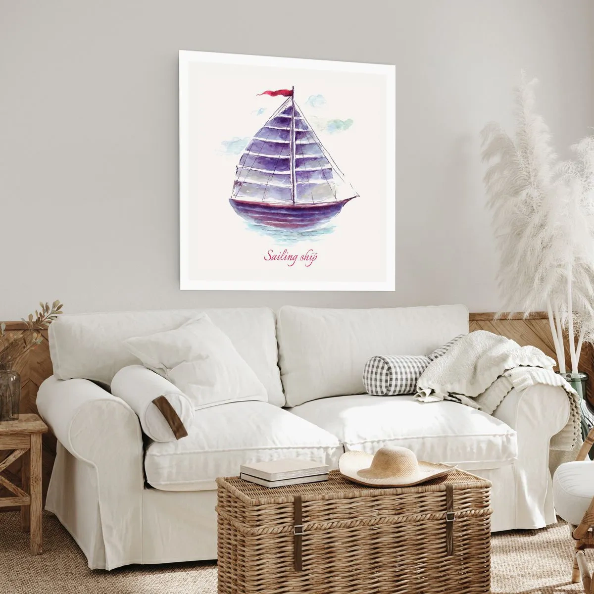 Affiche - Poster - Plein de voiles et d’eau calme - 50x50 cm