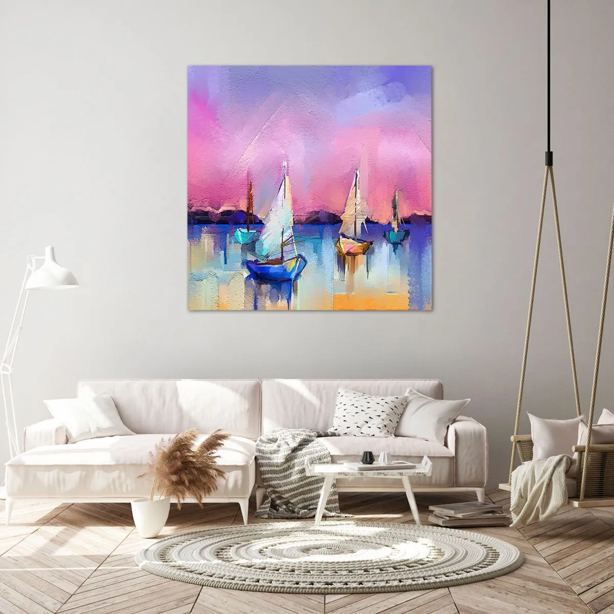 Impression sur toile - Image sur toile - Direction: les eaux larges - 30x30 cm