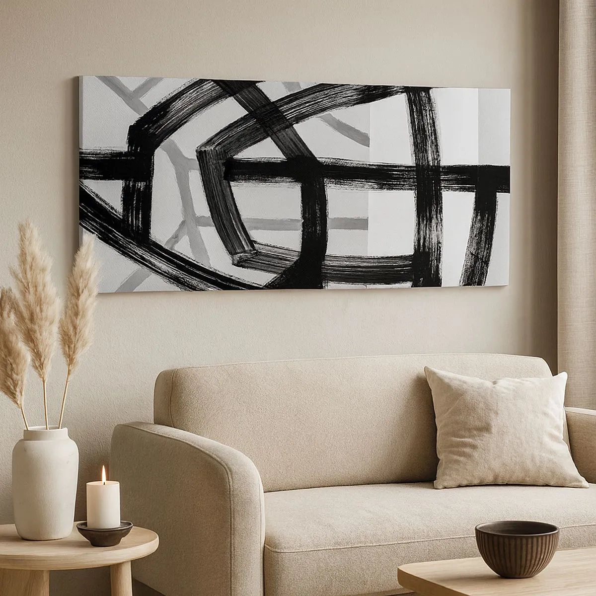 Impression sur toile - Image sur toile - Profondeur du bâtiment - 100x40 cm