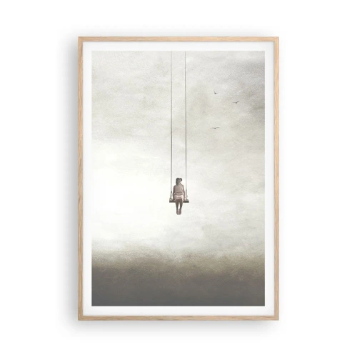Affiche dans un chêne clair - Poster - Enfant en nous - 70x100 cm