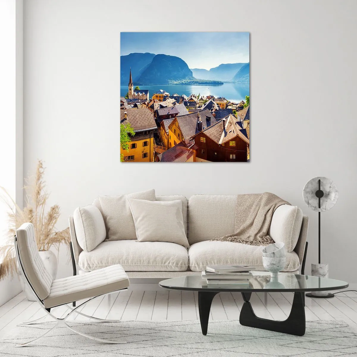 Impression sur verre - Image sur verre - ça ne pourrait pas être plus pittoresque - 30x30 cm