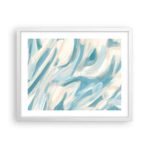 Affiche dans un cadre blanc - Poster - Brise printanière - 50x40 cm