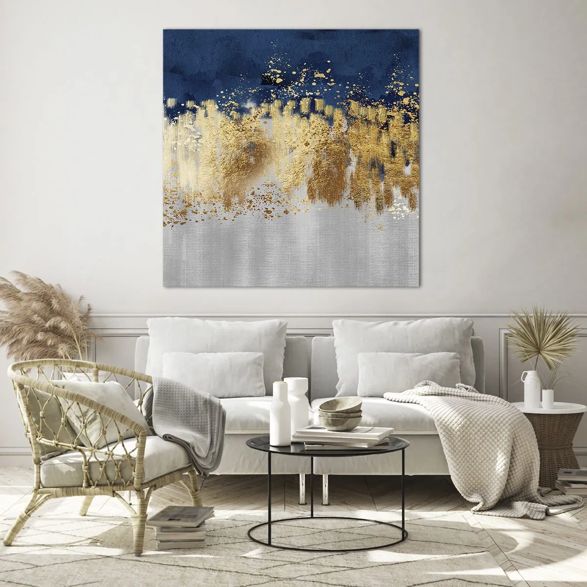 Impression sur verre - Image sur verre - Une composition moderne et pétillante - 70x70 cm