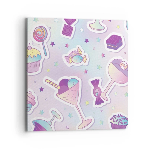 Impression sur toile - Image sur toile - Pour que tous les jours soit un anniversaire - 70x70 cm