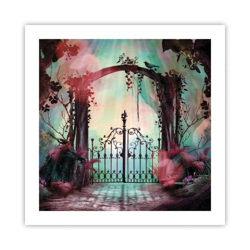 Affiche - Poster - Jardin secret - 50x50 cm