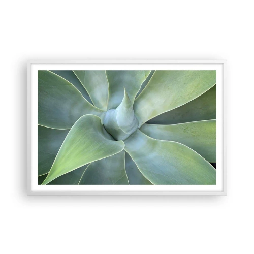 Affiche dans un cadre blanc - Poster - La naissance de la verdure - 91x61 cm