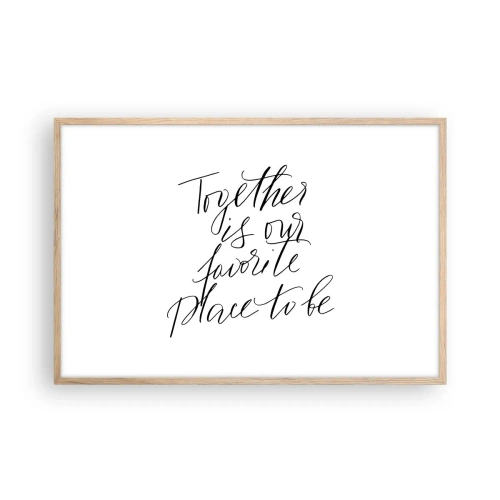 Affiche dans un chêne clair - Poster - Vous aussi vous le sentez? - 91x61 cm