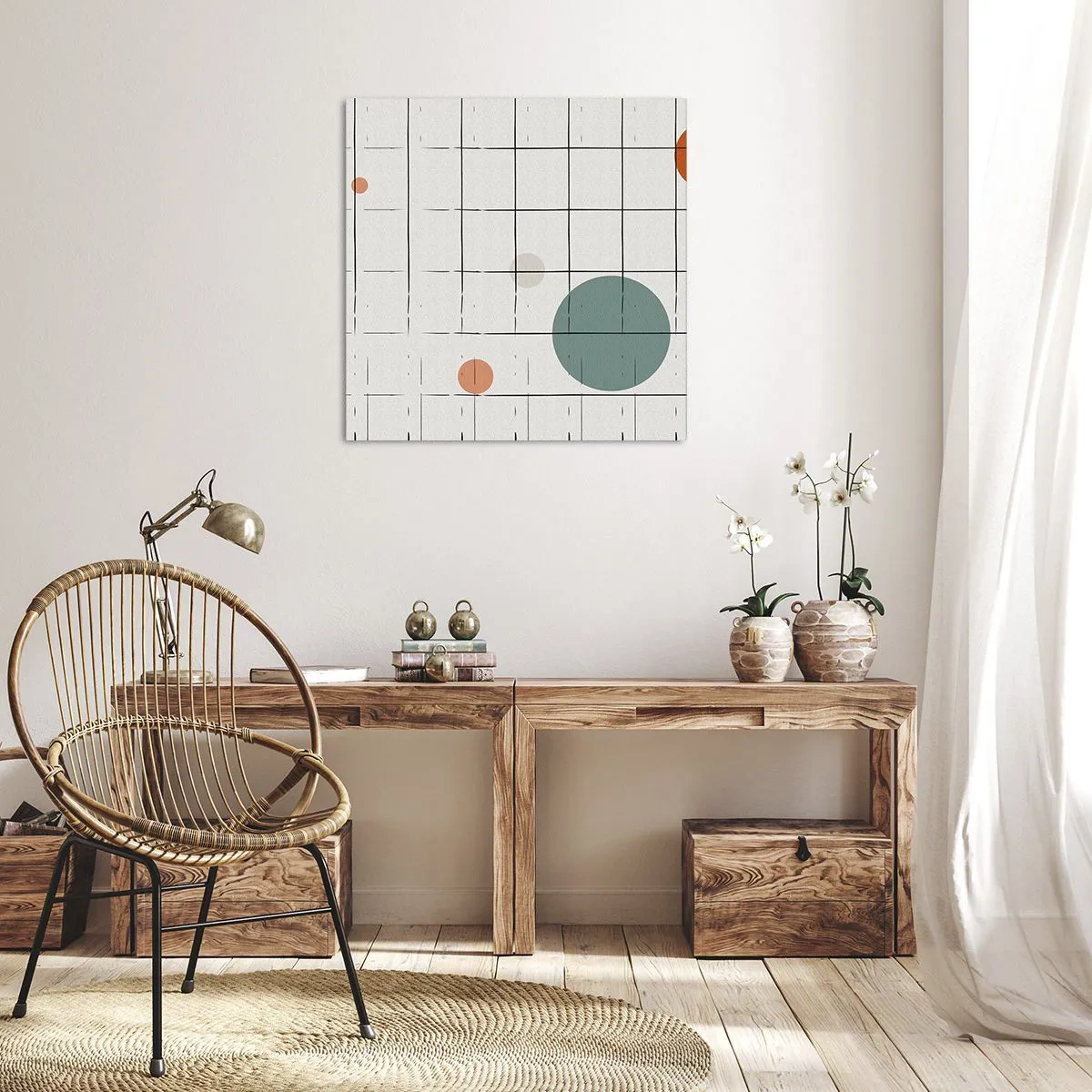 Impression sur toile - Image sur toile - Piégé. Nous ou eux ? - 40x40 cm