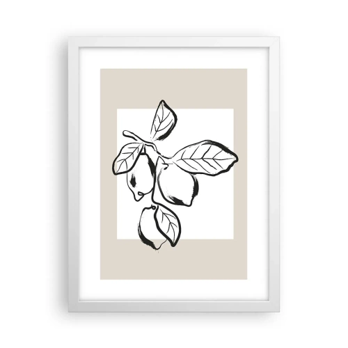 Affiche dans un cadre blanc - Poster - Où mûrit le citron… - 30x40 cm
