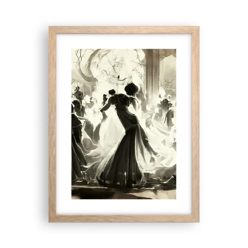 Affiche dans un chêne clair - Poster - La grande mascarade - 30x40 cm