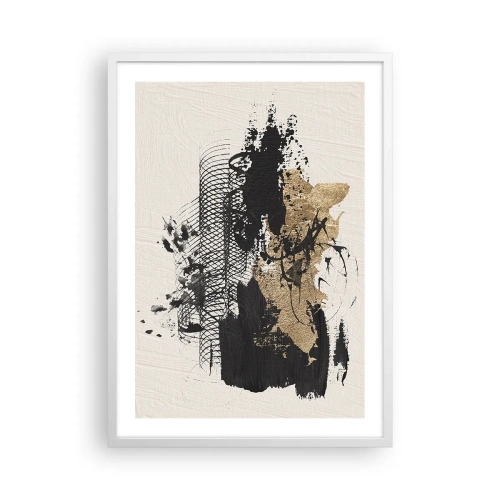 Affiche dans un cadre blanc - Poster - Composer avec passion - 50x70 cm