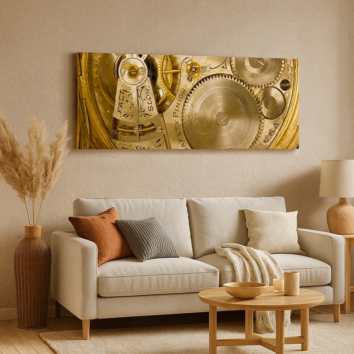 Impression sur toile - Image sur toile - Marcher avec son temps - 30x30 cm