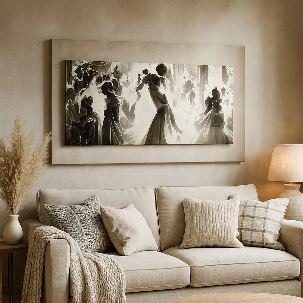 Impression sur toile - Image sur toile - La grande mascarade - 30x30 cm