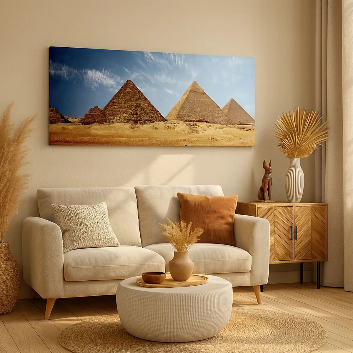 Impression sur toile - Image sur toile - 40 siècles vous regardent - 100x40 cm