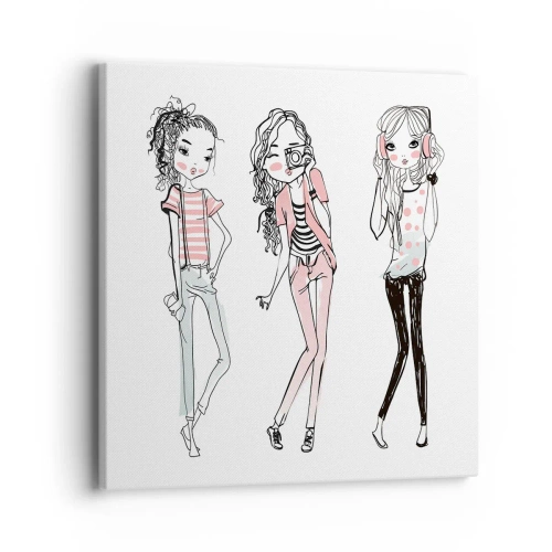 Impression sur toile - Image sur toile - On va s'amuser - 40x40 cm