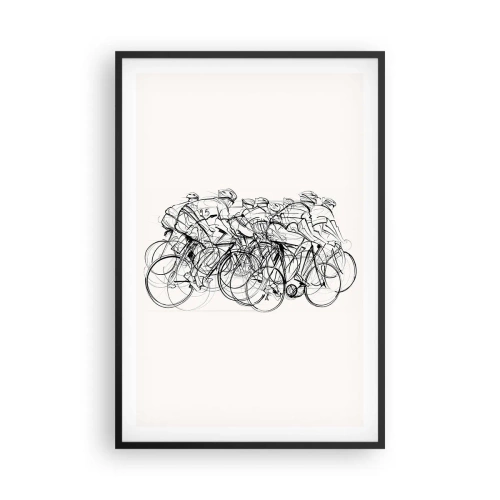 Affiche dans un cadre noir - Poster - Ensemble en équipe - 61x91 cm