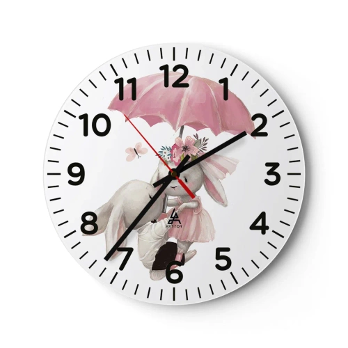 Horloge murale - Pendule murale - C'est ça l'amour - 40x40 cm