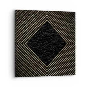 Impression sur toile - Image sur toile - Géométrie dans un style glamour - 30x30 cm