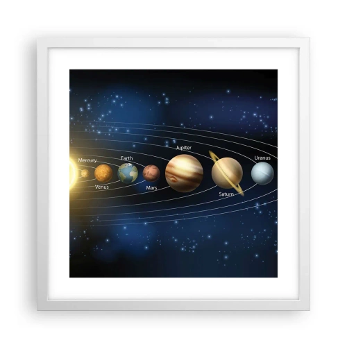 Affiche dans un cadre blanc - Poster - L'une des dix - 40x40 cm
