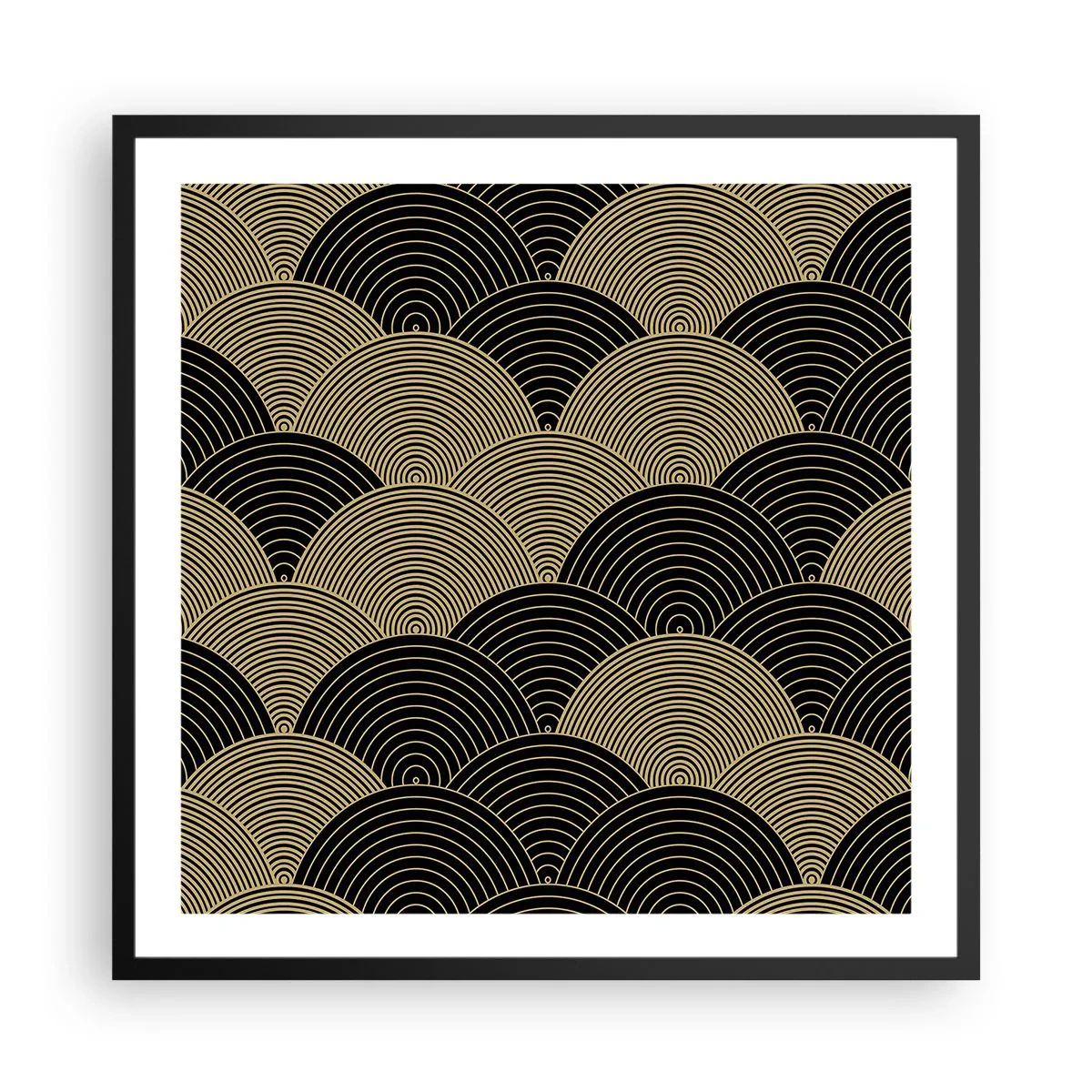 Affiche dans un cadre noir - Poster - Unité dans la multiplicité - 60x60 cm