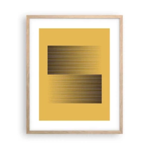 Affiche dans un chêne clair - Poster - Cadre opposé - 40x50 cm