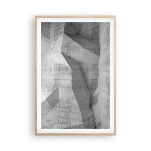 Affiche dans un chêne clair - Poster - Un vrai challenge - 61x91 cm