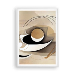 Affiche dans un cadre blanc - Poster - Composition : l'essence des choses - 70x100 cm