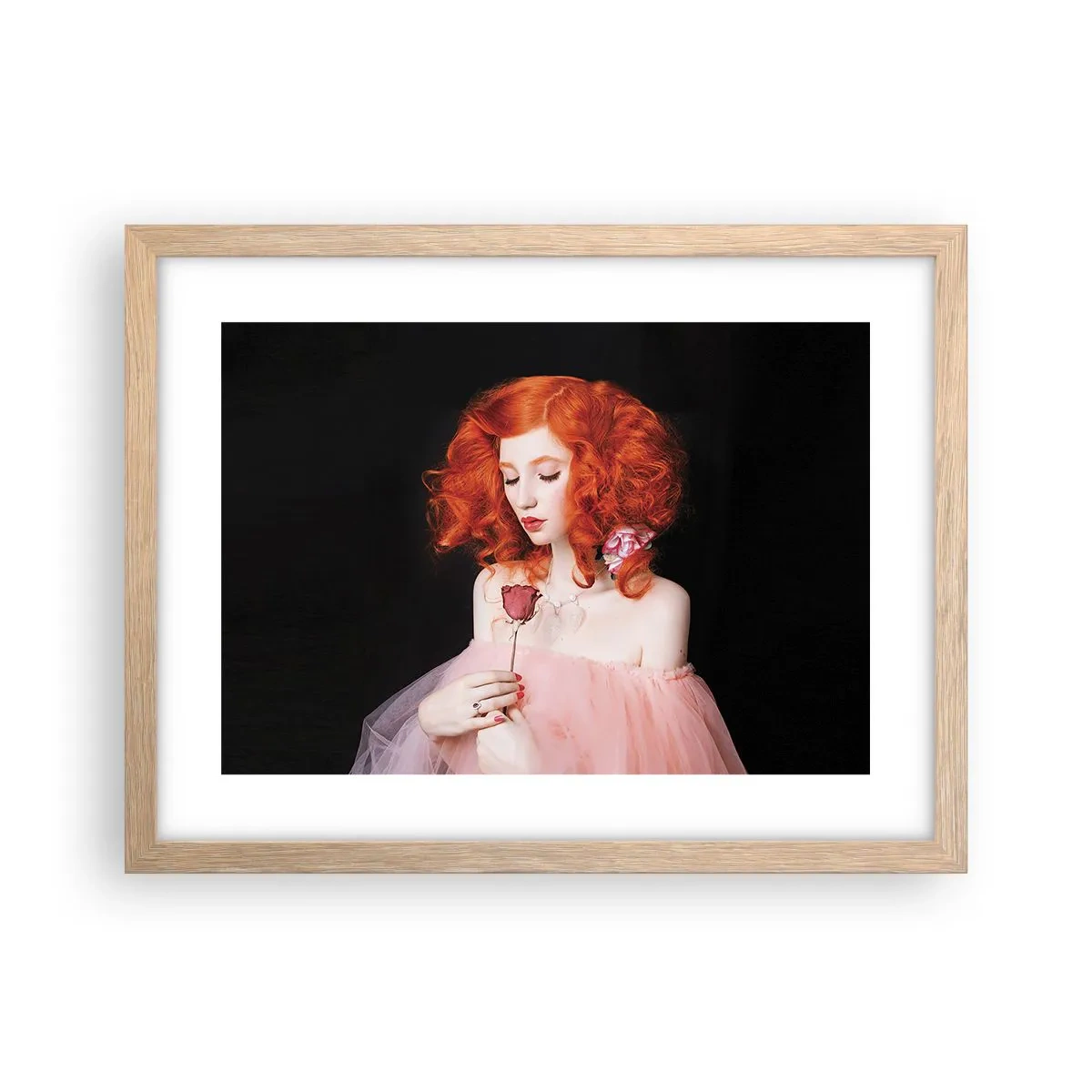 Affiche dans un chêne clair - Poster - De style baroque - 40x30 cm