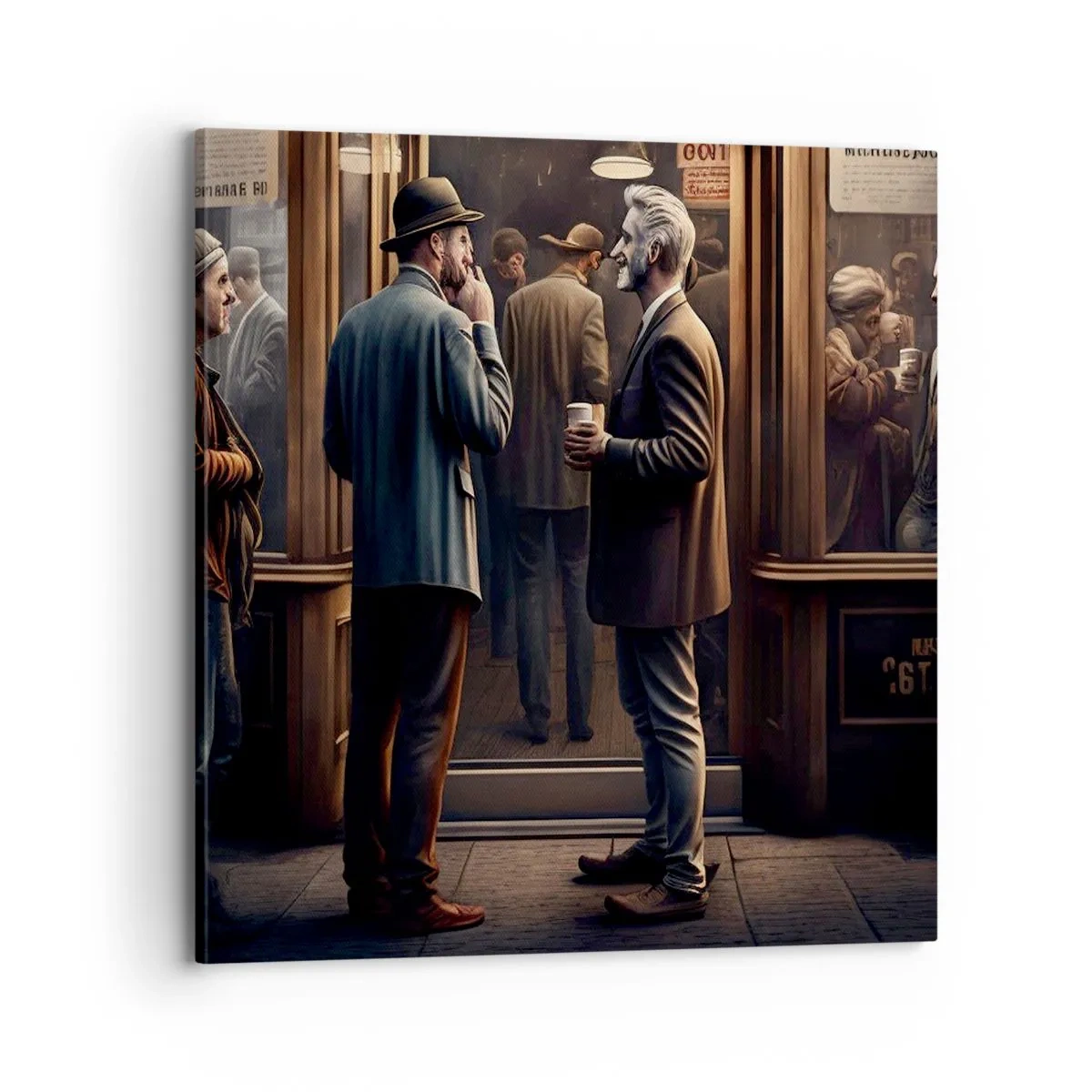 Impression sur toile - Image sur toile - Bon moment de la journée - 70x70 cm