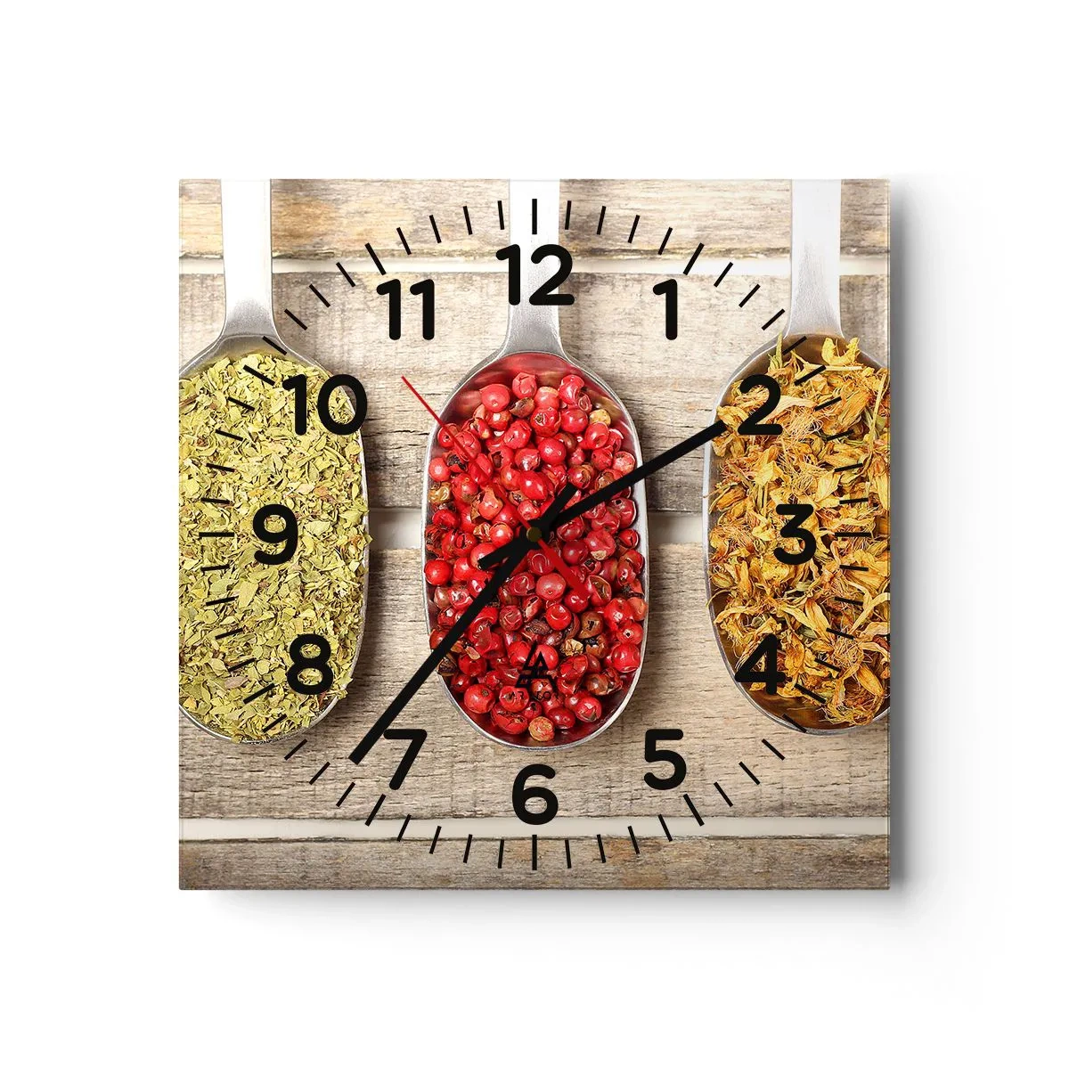 Horloge murale - Pendule murale - Magie de la cuisine - 30x30 cm