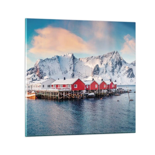 Impression sur verre - Image sur verre - Retraite dans le nord - 70x70 cm