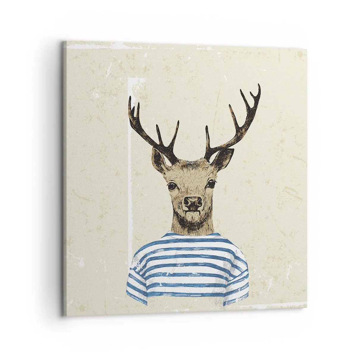 Impression sur toile - Image sur toile - Parce que j'aime les chemises rayées - 50x50 cm