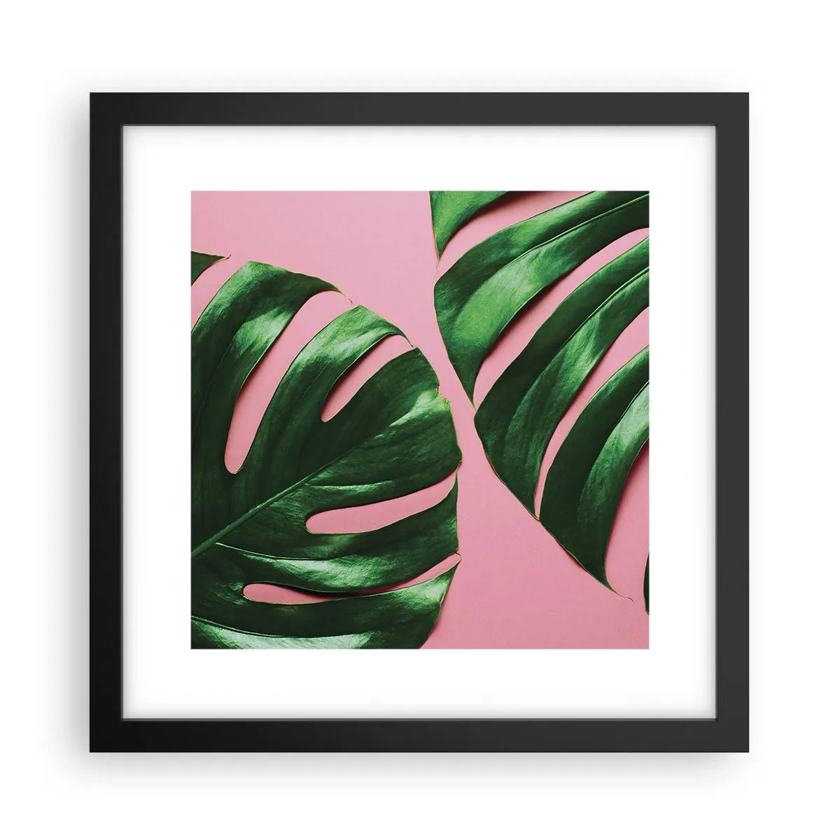 Affiche dans un cadre noir - Poster - Rendez-vous vert - 30x30 cm