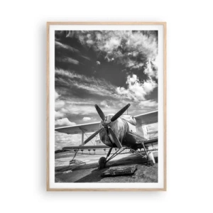 Affiche dans un chêne clair - Poster - Je suis impatient! - 70x100 cm