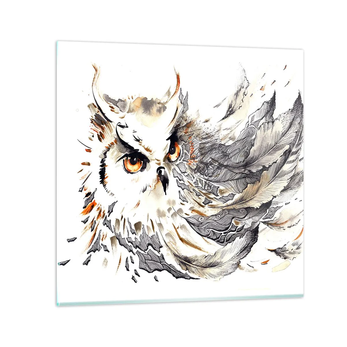 Impression sur verre - Image sur verre - Elle vient du monde de la magie - 30x30 cm