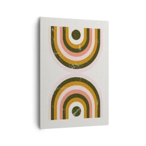 Impression sur toile - Image sur toile - Abstraction jumelle - 70x100 cm