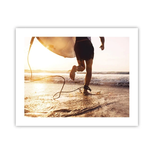 Affiche - Poster - A la rencontre des vagues - 50x40 cm