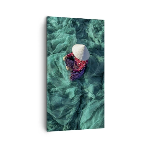 Impression sur toile - Image sur toile - Dans une mer de filet - 45x80 cm