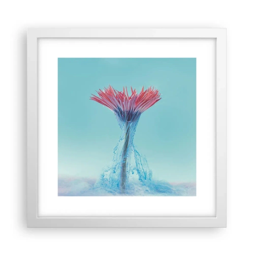 Affiche dans un cadre blanc - Poster - Dans une étreinte vivifiante - 30x30 cm