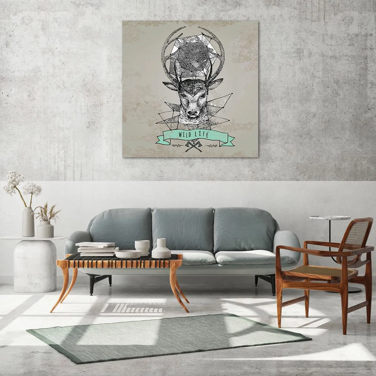 Impression sur verre - Image sur verre - Voir St. Hubertus - 40x40 cm