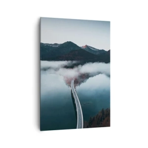 Impression sur toile - Image sur toile - Sur une eau aussi lisse qu'un miroir - 70x100 cm