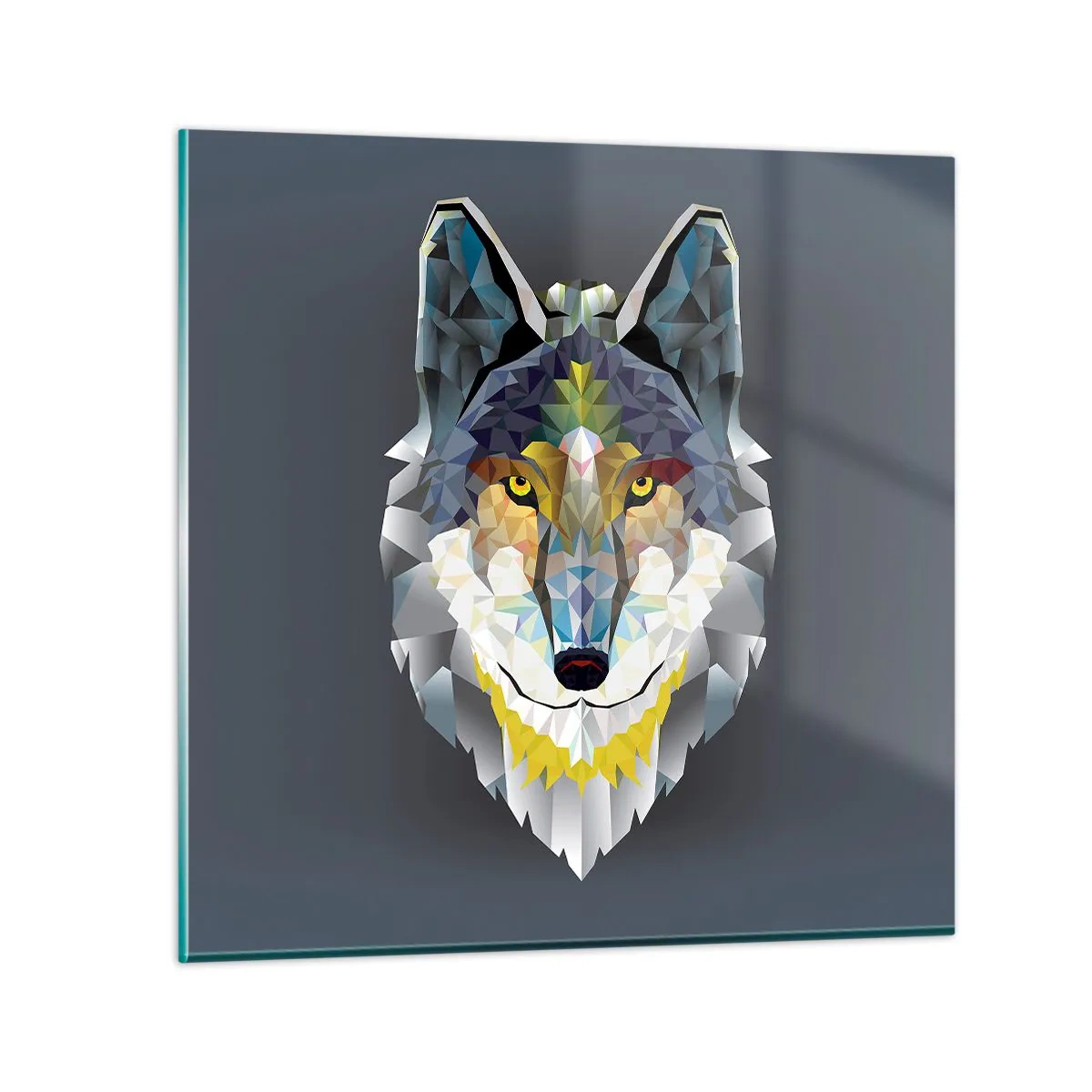 Impression sur verre - Image sur verre - On parle du loup - 70x70 cm