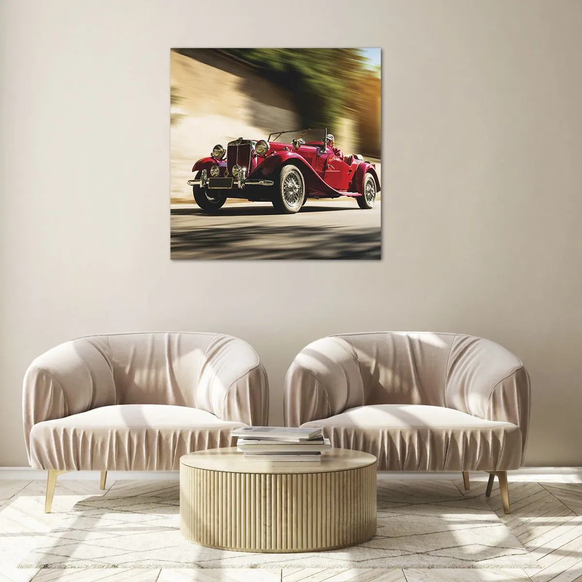 Impression sur verre - Image sur verre - Plus belle que Nike de Samothrace - 40x40 cm