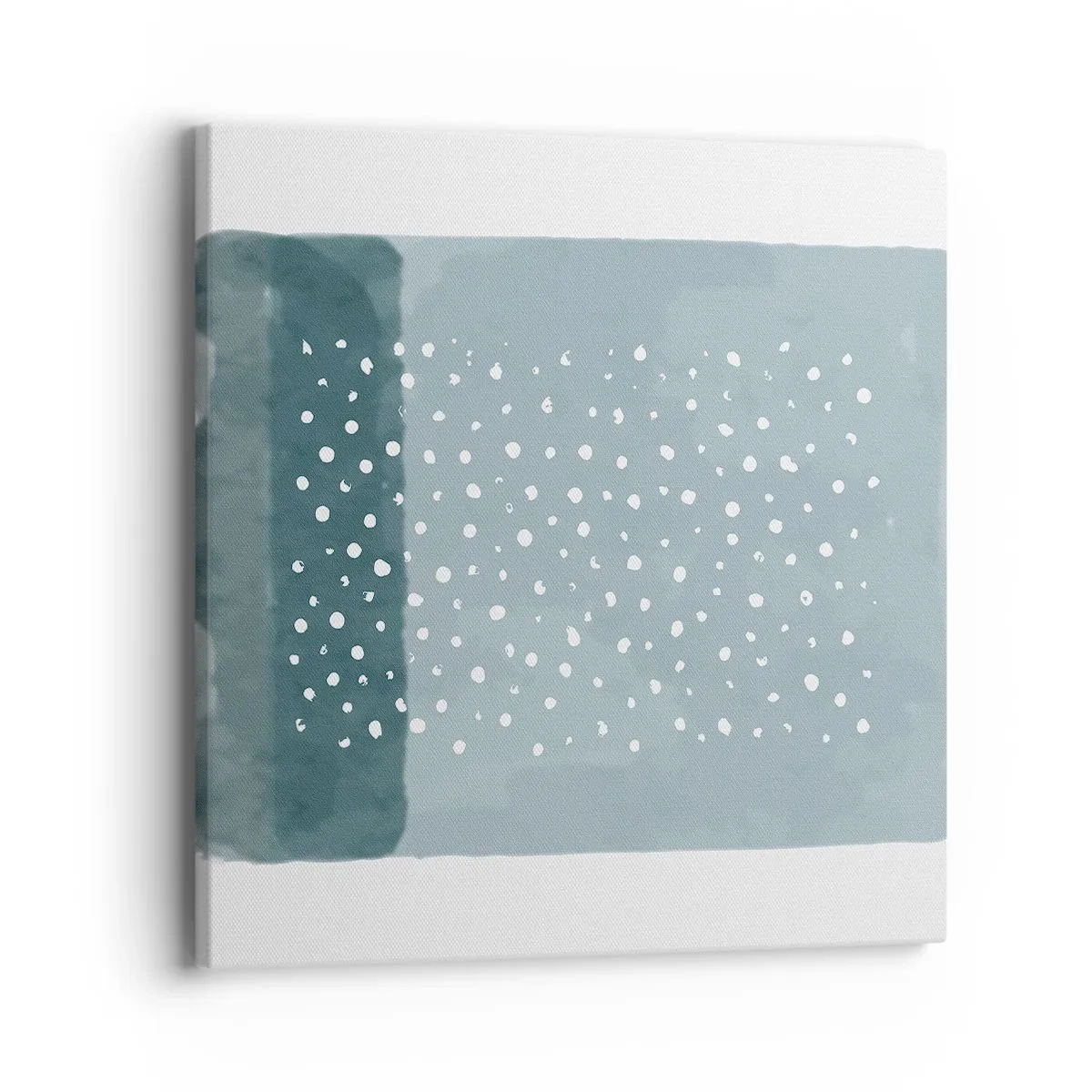 Impression sur toile - Image sur toile - Évolution de bleus - 40x40 cm
