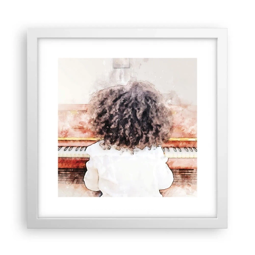 Affiche dans un cadre blanc - Poster - Dans un nouveau monde - 30x30 cm